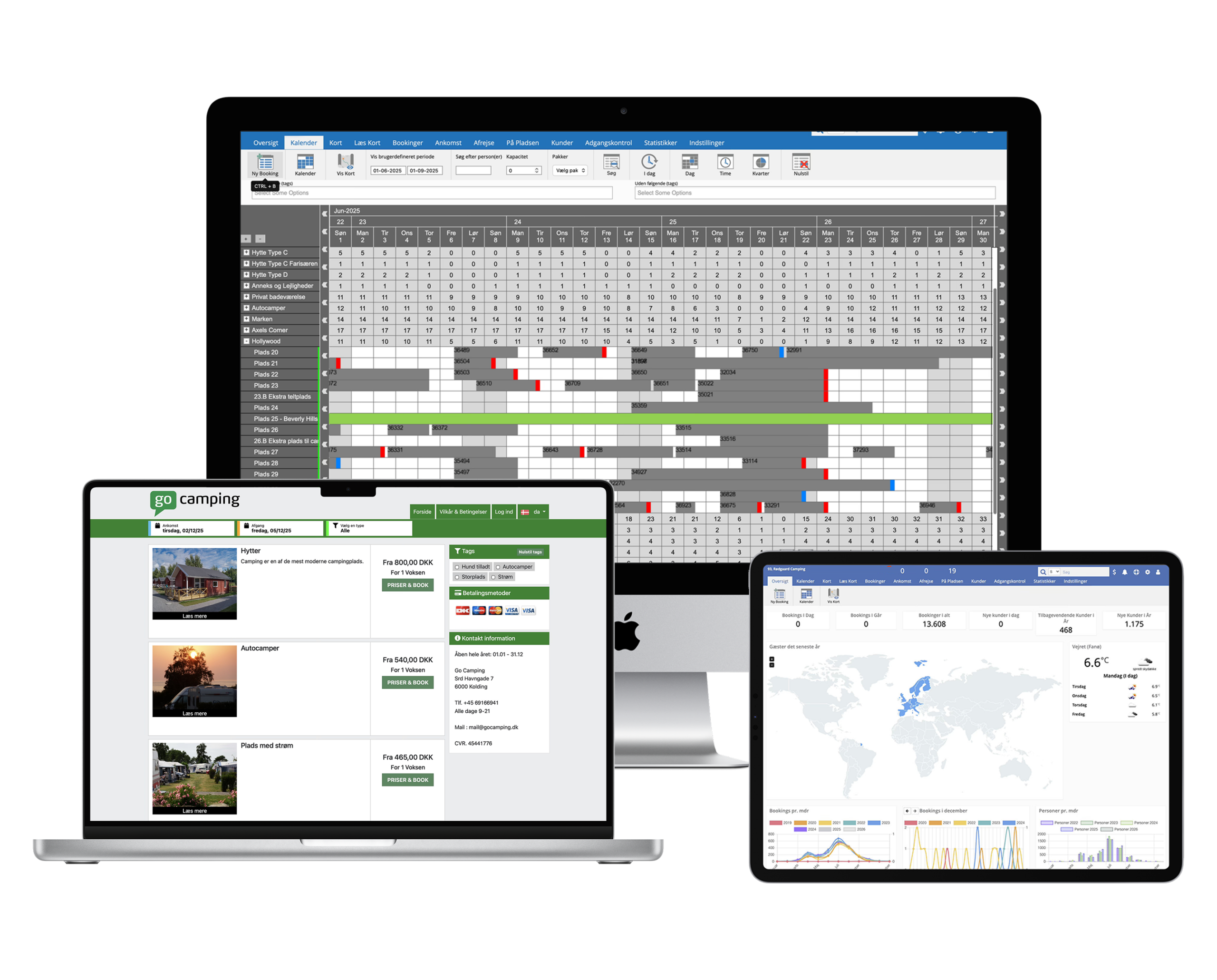 GoCamping administrationspanel Administrationspanel til campingplads – nem styring af bookinger og gæstedata